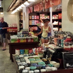 Dishes and Snack Area of Mitsukoshi at Epcot, the perfect Epcot Snacks