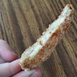 Half of rice cracker