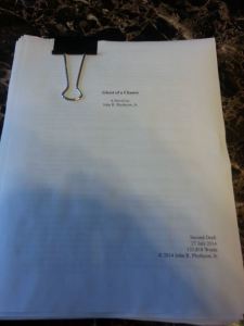 The second draft of GHOST OF A CHANCE is now in editing.