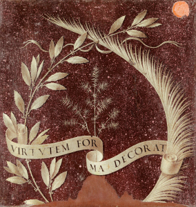 back of the 'Ginevra de Benci' painting