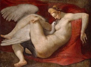 'Leda and the Swan' copied from Michelangelo's lost original by Peter Paul Reubens