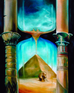 HOURGLASS OF TIME - a painting by Veronica Knox