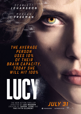 Scarlett Johansson as Lucy by Luc Besson.