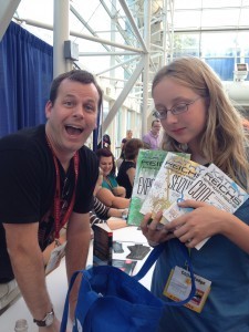 Cool fan Amy at my panel book signing!