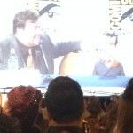Jack Black and Slappy the Dummy for the Goosebumps panel.