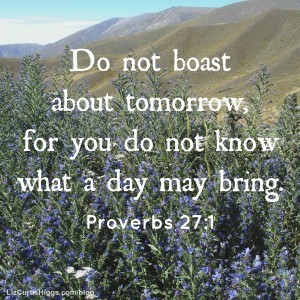 Proverbs 27:1