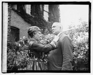 Warren G. Harding with his wife, Florence, in 1920 / Prints and Photographs Division.