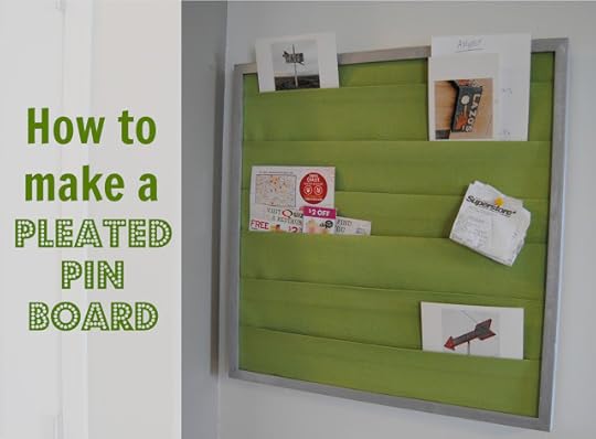 HOW TO MAKE A PLEATED PIN BOARD
