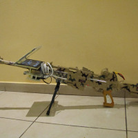 ASTROGUN. Toy gun and teleprompter in perfect harmony