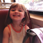 Taking the train with Papa