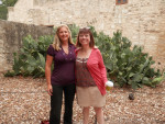Me and my awesome author Rosemary Clement-Moore at the Alamo
