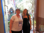 The talented Debra Mullins and me.