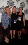 My good friend Nancy Haddock, editor Leis Pederson (Berkley) and me.