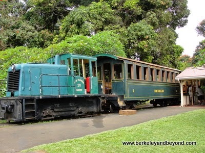 Kauai Plantation Railway train at Kilohana Plantation in Lihue, Kauai, Hawaii