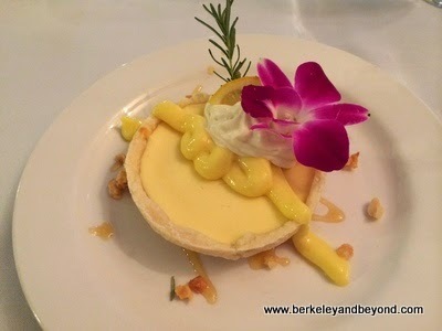 dessert at Gaylord's restaurant at Kilohana Plantation in Lihue, Kauai, Hawaii