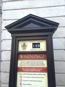 Gringotts Wait Time Sign