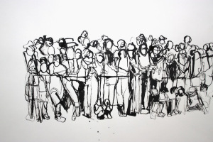 People Watching Source: http://meganhinton.com/drawings-slideshow#7