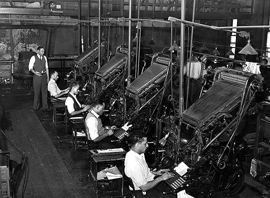 Russell_Lee_Linotype_operators_of_the_Chicago_Defender_1941
