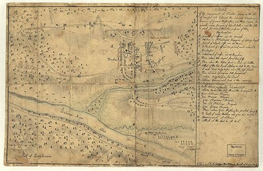 Sketch of the Battle of Trenton by Andreas Wiederholt (b. 1752?). Public domain via Wikimedia Commons.
