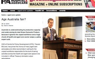 Trav on ageing population at COTA in H&A