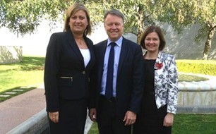 Justine Elliot, Joel Fitzgibbon and Lisa Chesters.