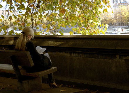 woman reading