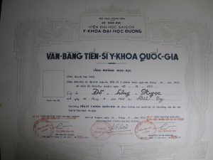 Văn bằng Tiến sĩ Y khoa Quốc gia