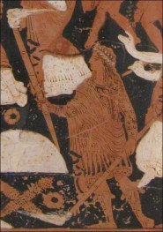 One of the Eleusinian priests, the Dadouchos