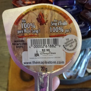 maple price tag on a maple lollipop