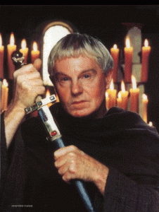 Derek Jacobi as Brother Cadfael an inspiration for the character of Friar Dominic