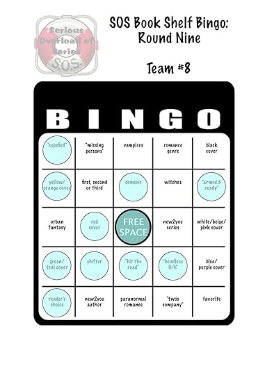 SOS book shelf bingo card