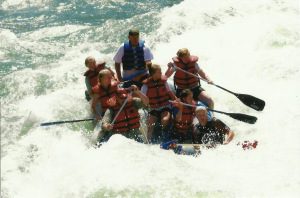 In this photo, our boat is navigating Lunch Counter. I'm in the front on the right and my daughter is in the back on the right. 