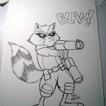 Rocket Raccoon - Inked