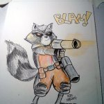 Rocket Raccoon - Rough Color
