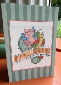 Disney World Mini Golf Score Card