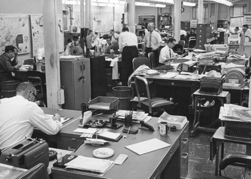 1970s Writing Newsroom