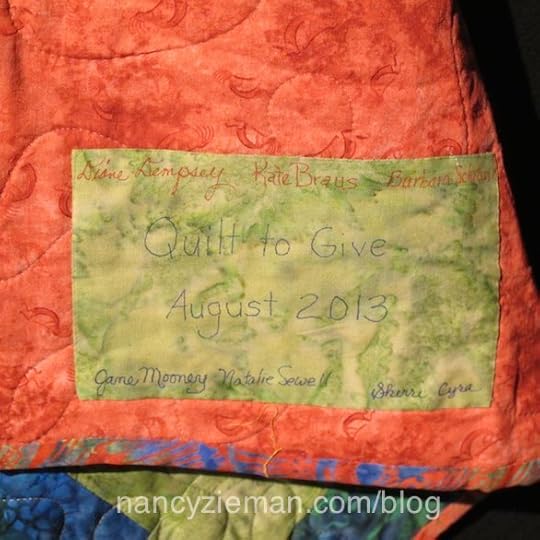 Quilt to Give by Nancy Zieman. How to make a speedy, yet attractive quilt to give to those in need. 