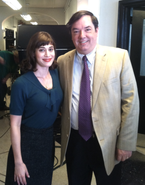 Lizzy Caplan and Thomas Maier