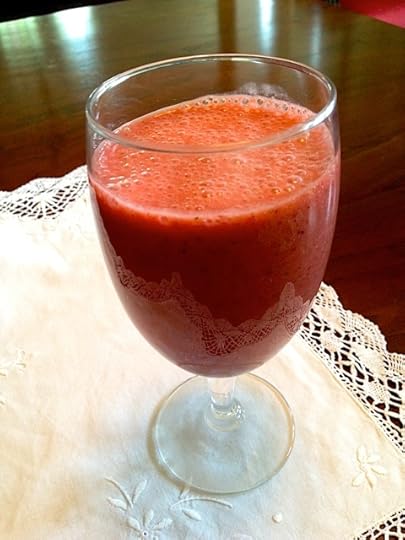 Fresh cherry smoothie