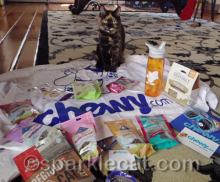 If you guessed that she tried to tear open some of the bags... you would be right.