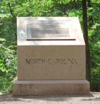 Monument at Gettysburg to the 26th North Carolina