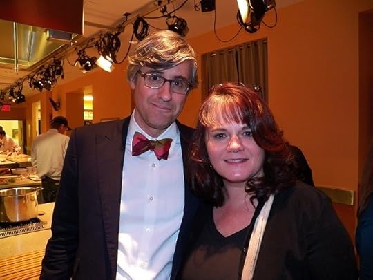 Oh, but I did go to a party at the Food Network once with Mo Rocca. That was pretty cool.