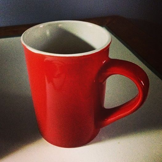 Photo: Learning Instagram: my big red mug.