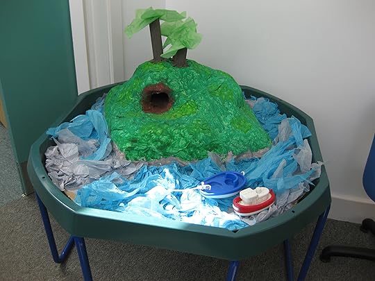 A little Pi-Rat! inspired island as made by the Wrens at the Bellbird School in Sawston.