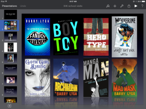 A slideshow in Keynote for iPad.