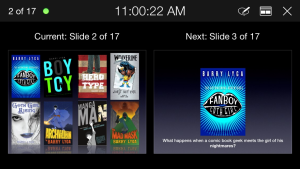 Controlling a Keynote presentation with Keynote for iPhone