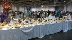 A small selection of cheese.