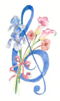 Treble Clef Flowers