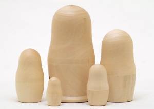 blank russian nesting dolls