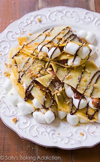 30 Minute S'mores Nutella Crepes - this is my favorite crepe recipe and you won't believe how easy they are!
